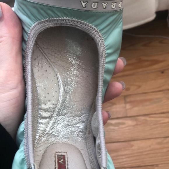 Authentic Prada Flats size 37.5 US size 7.5 - Picture 5 of 5